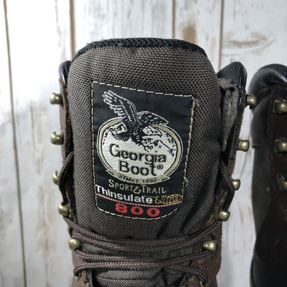 Georgia Boot 800Gram Waterproof Insulated Boots Mens Size 8W G9533 Hunting - Picture 7 of 12